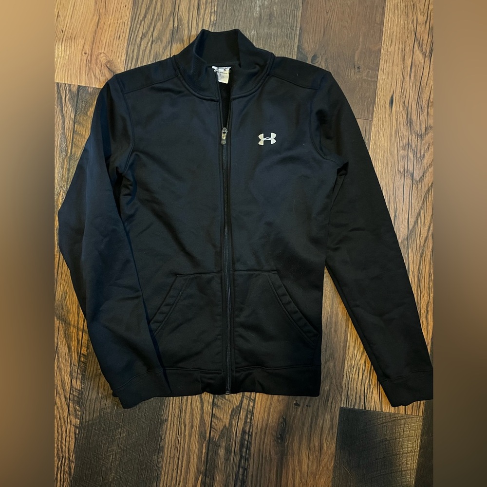 Women’s Under Armour Black Full-Zip Fleece Jacket